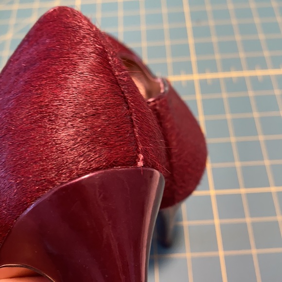 Fuzzy BCBGeneration Red Heels. Size 8.5 - Picture 6 of 9
